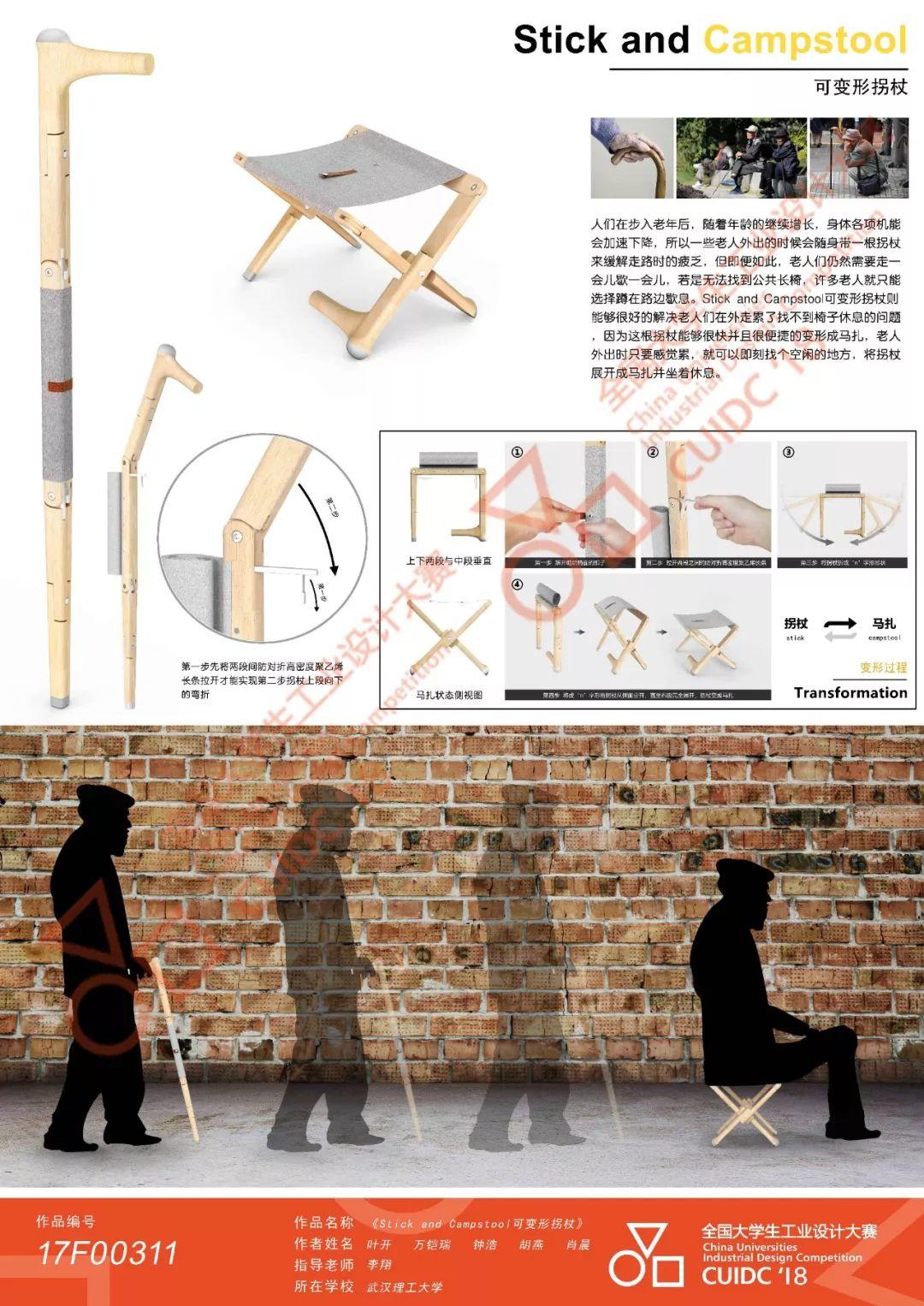 2018年全国大学生工业设计大赛(湖北赛区)获奖名单及作品