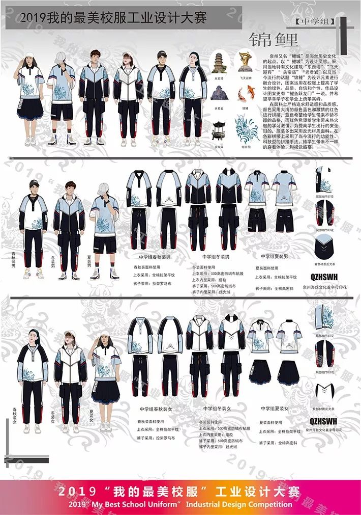 2019“我的最美校服”工业设计大赛复评结果及作品