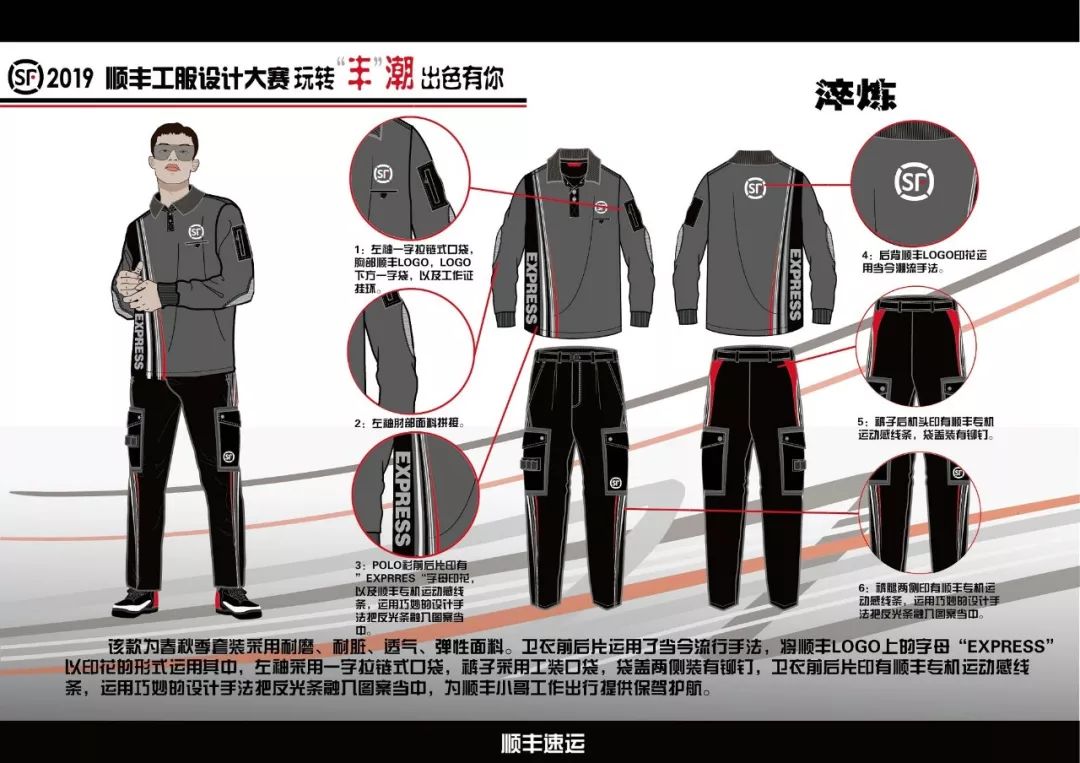 玩转“丰”潮,出色有你——2019顺丰工服设计大赛入围名单及效果图