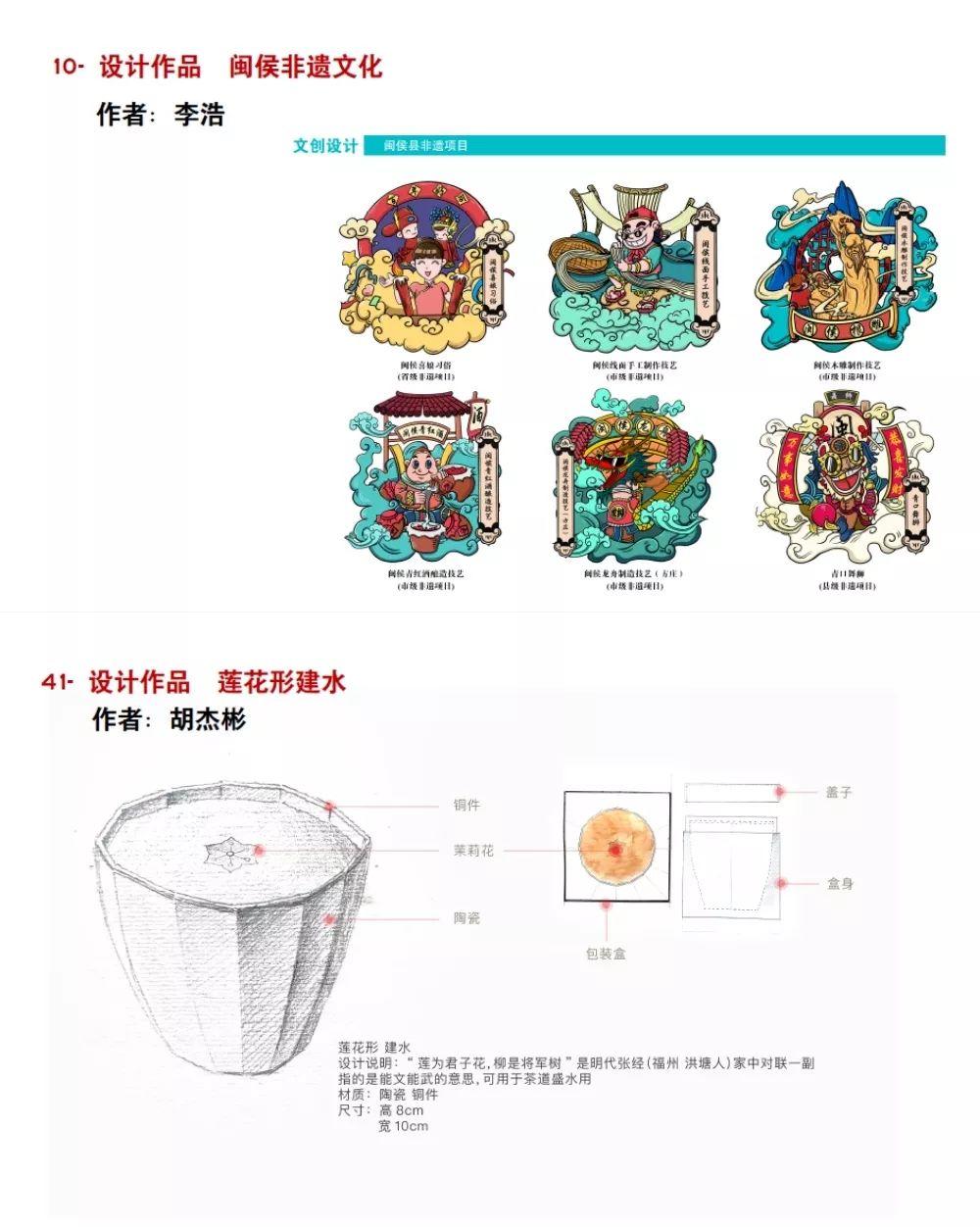 首届福州市非遗保护中心文创产品设计大赛最终评选结果公布! 首届福州市非遗保护中心文创产品设计大赛最终评选结果公布!