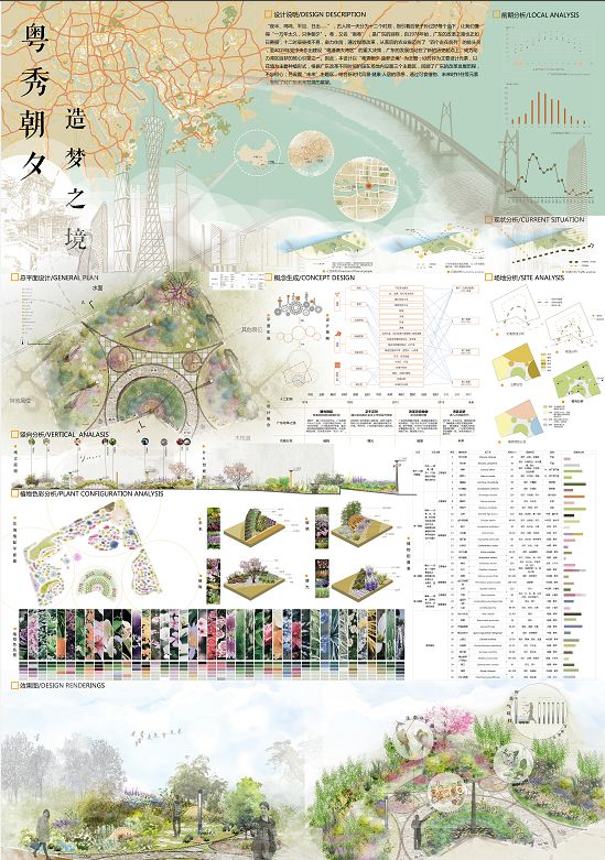 第27届广州园林博览会学生设计竞赛结果公布 2019第27届广州园林博览会学生设计竞赛获奖作品